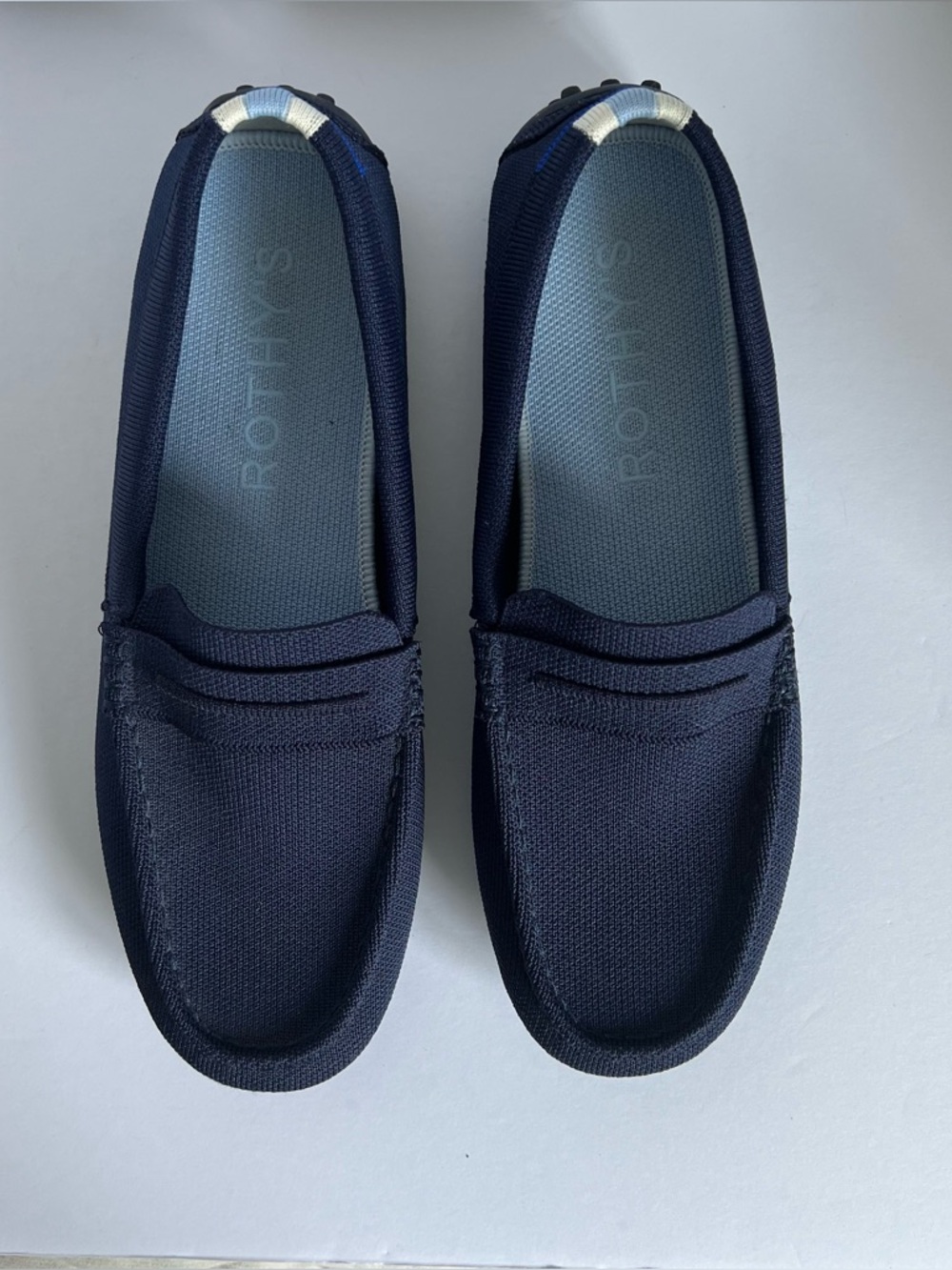 Rothy’s The Driving Loafer navy blue men’s size 10.5